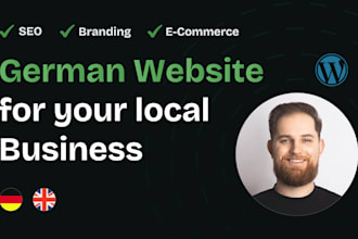 create a german wordpress website for your local business