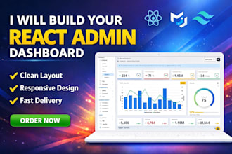 build a react or nextjs admin dashboard UI with mui and tailwind