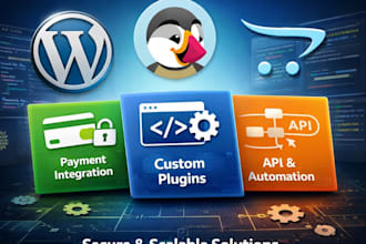 develop wordpress, prestashop, opencart custom plugin
