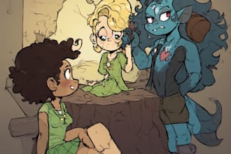 design a cartoon character