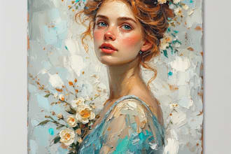 make a digital oil painting portrait from your photo