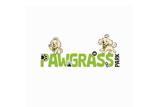 design fetch future paw grass logo
