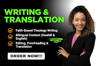 create, review, edit, and translate theology content in both swahili and english
