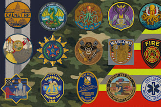 do vector logo patch design