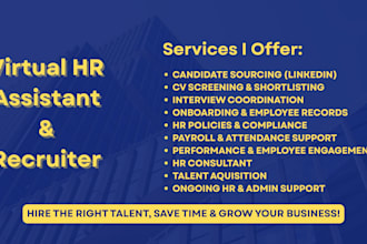 be your virtual HR assistant, recruiter and human resource consultant