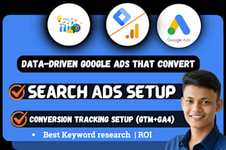 set up google search ads with ga4 conversion tracking