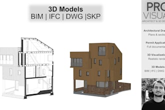 create professional 3d architectural models