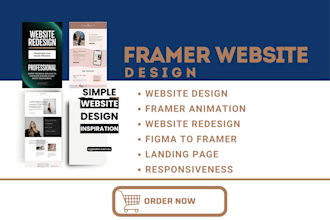 build a responsive framer website using framer builder