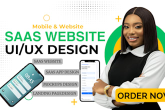 saas website design landing page design ui ux for saas ai saas platform