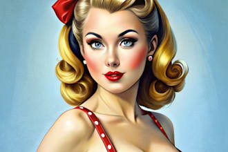 design a pin up girl and pin up girl
