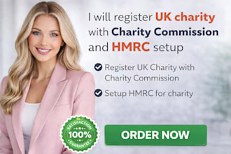 register UK charity with charity commission and hmrc setup