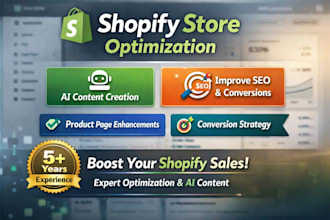 optimize shopify store with ai content and SEO for more sales