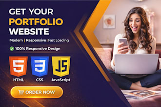 design personal portfolio and business website with modern technologies
