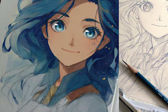 draw a character in manga style