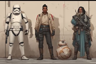 design your sci fi and star wars character
