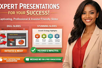 design a professional powerpoint presentation design, google slide presentation