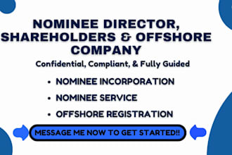 be your UK nominee director, offshore company setup