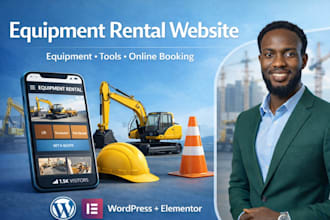 build a professional equipment rental website