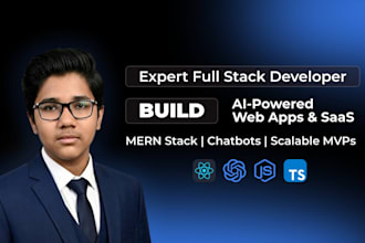 be full stack developer for ai apps, saas, and web applications