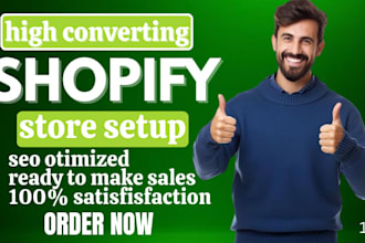 do high converting shopify website setup profitable shopify pod store