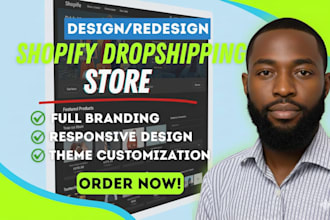 shopify developer do stunning shopify homepage design redesign shopify website