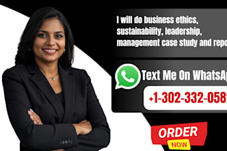 do business ethics, sustainability, leadership, management case study and report