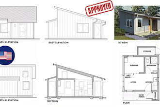 design architectural stamp structural stamp set of drawings for city permit