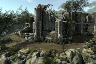 realistic mobile game environment artist, rpg level design, open world game map