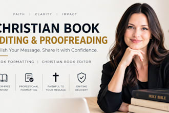 christian book editing and proofreading, book formatting christian book editor