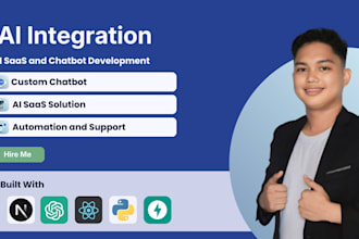develop ai integration, ai saas, ai chatbot, ai automation