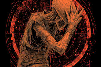 draw dark art, illustration, horror, skull, t shirt metal