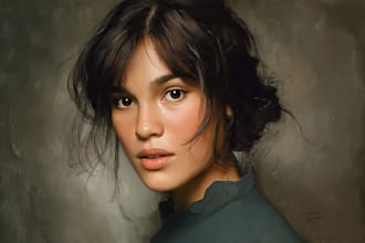 draw a realistic  portrait