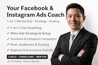 mentor you on  meta ads strategy for facebook instagram campaign