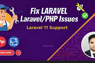fix laravel bugs, PHP errors, backend and API issues