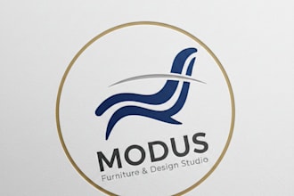 design a modern and professional chair logo for your brand