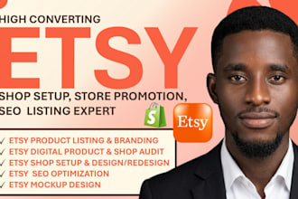 setup etsy shop promotion etsy seo listing esty digital product listing etsy pod