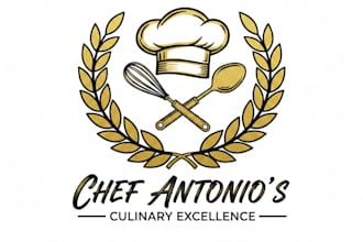 design a professional and creative chef logo for your brand