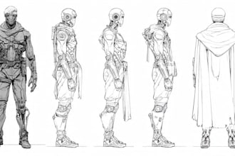 create your fantasy science fiction superhero character