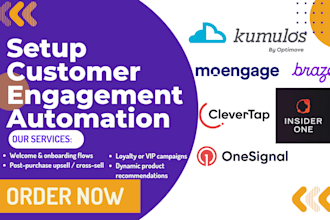setup onesignal clevertap optimove kumulos braze moengage insider one omnisend