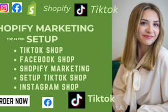 do shopify store dropshipping marketing tiktok shop setup