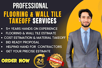 do flooring, wall tiling material and quantity takeoff