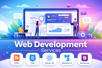 do front end web development in react js