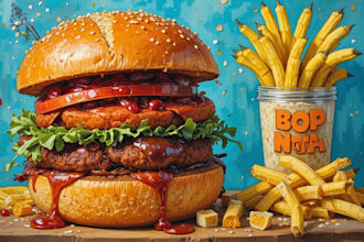 food pop art of your food pop art