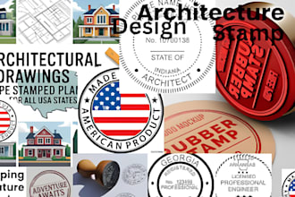architectural and mep engineering drawings with pe stamp for USA permits