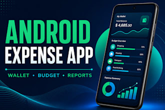 develop a custom android wallet and expense manager app