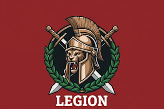 design a bold and powerful gladiator logo for your brand