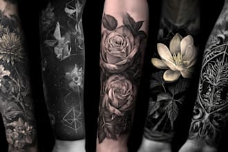 make a professional realistic tattoo design