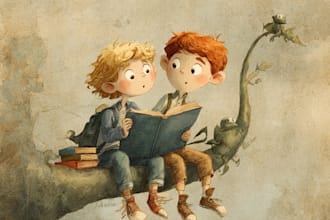 do special drawing children book with my style