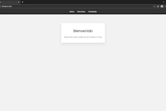 create a simple responsive website using python flask