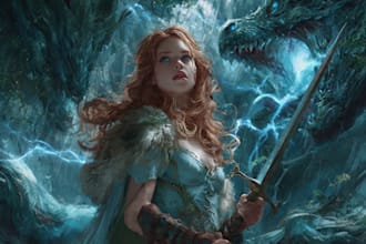 create custom digital art and illustrations in any style